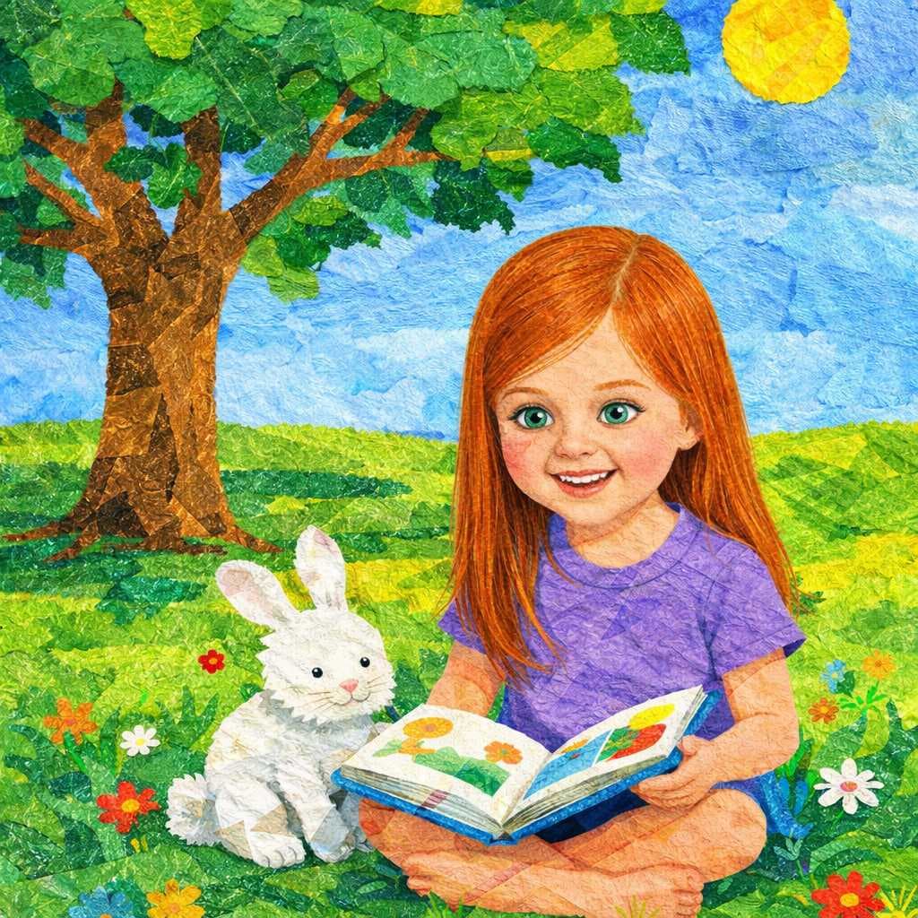 Collage / Paper Craft illustration style sample